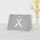 Carte Chrome Comme White Ribbon Sensibilisation Fibre de (Fleur jaune)