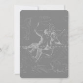 Carte Chrome d'argent comme Gemini Zodiac Connexion Heve (Dos)