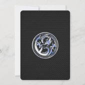 Carte Chrome Dragon Crest sur Carbon Fibres Impression (Devant)