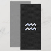 Carte Chrome like Aquarius Zodiac Sign on snake (Devant / Derrière)