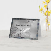 Carte Chrome noir (Fleur jaune)