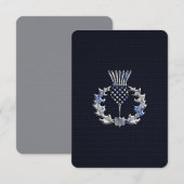 Carte Chrome sur fibre de carbone Imprimer le chardon éc (Devant / Derrière)