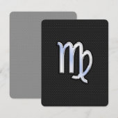 Carte Chrome Virgo Zodiac Connexion style peau de serpen (Devant / Derrière)