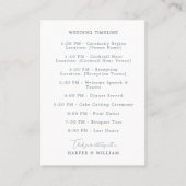 carte chronologique du mariage nautique (Devant)