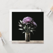 Carte Chrysanthème (Devant/Arrière en situation)