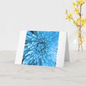 Carte Chrysanthème bleu (Fleur jaune)