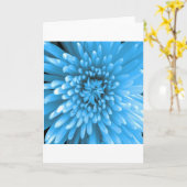 Carte Chrysanthème bleu (Fleur jaune)