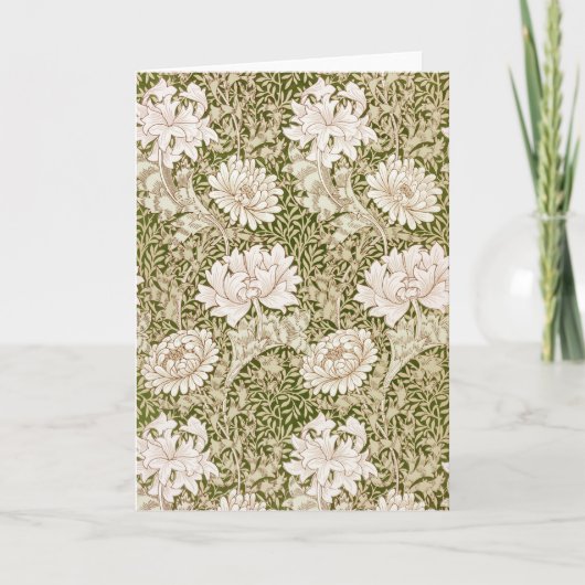 Carte Chrysanthème d'or, William Morris (Devant)