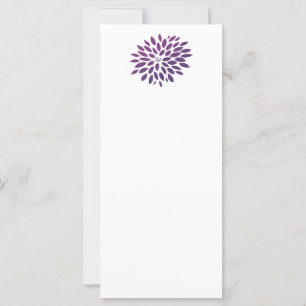 Carte Chrysanthème pourpre