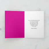 Carte Chrysanthème pourpre, fleur de naissance de novemb (Intérieur)