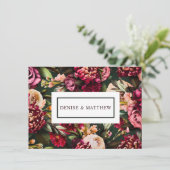 Carte Chrysanthème romantique sur Emerald (Debout devant)