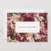 Carte Chrysanthème romantique sur la fleur d'amande (Devant)