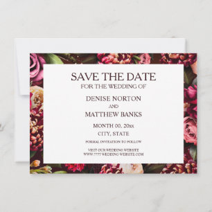 Carte Chrysanthème romantique sur le vin