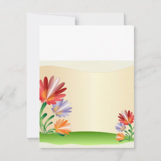 Carte Chrysanthèmes (Dos)