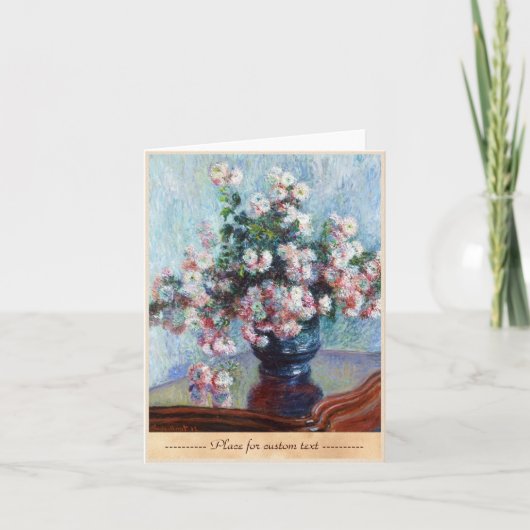 Carte Chrysanthèmes, 1882 Claude Monet (Devant)