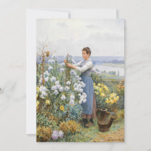 Carte Chrysanthèmes   Daniel Ridgway Knight