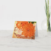 Carte Chrysanthèmes vintages (Devant)