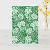 Carte Chrysanthemum Green, William Morris (Fleur jaune)