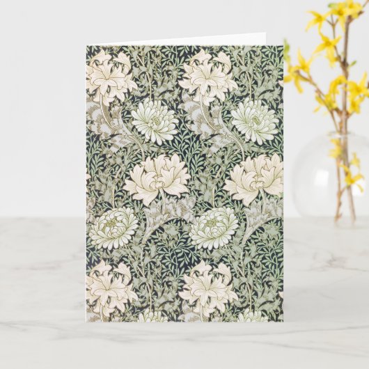 Carte Chrysanthemum, William Morris (Fleur jaune)