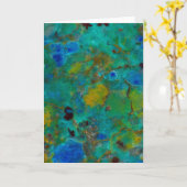 Carte Chrysocolla de Blue Cliff (Fleur jaune)