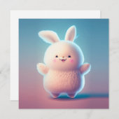 Carte Chubby White Bunny (Devant / Derrière)