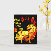 Carte Chuc Mung Nam Moi Binh Ngo Vietnamese Lunar New Ye (Fleur jaune)