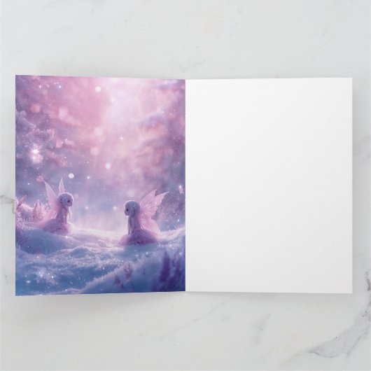 Carte Chuchotements d'hiver et lumières de fée (Intérieur)
