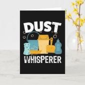 Carte Chuchoteur de poussière Drôle de nettoyage Cadeau (Fleur jaune)