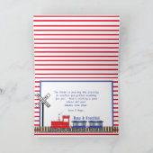 Carte Chuga, Chuga Choo Choo Rouge | Train Bleu Annivers (Intérieur)