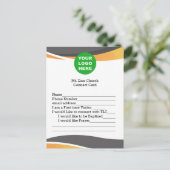 Carte Church Guest Connect avec logo (Debout devant)