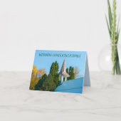 Carte CHURCH steepeple mariage félicitations mariage (Devant)