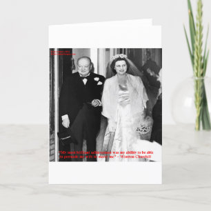 Carte Churchill & Célèbre citation sur le mariage