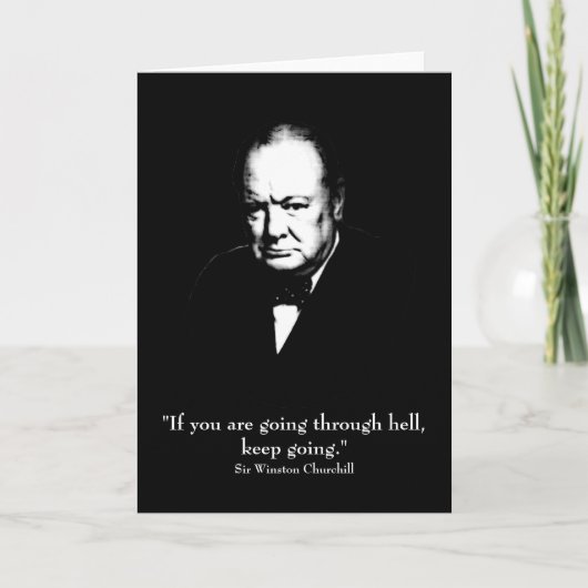 Carte Churchill et Citation (Devant)