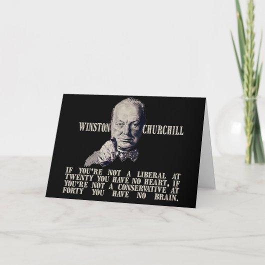 Carte Churchill sur conservateurs et libéraux (Devant)