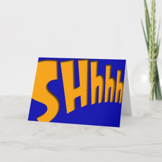 CARTE CHUT (Devant)