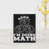 Carte Chut Faire Des Maths Drôle De Musculation (Fleur jaune)