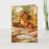 Carte Chut… Je lis Dragon de lecture cosy (Devant)