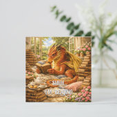 Carte Chut… Je suis en train de lire Dragon de lecture c (Debout devant)