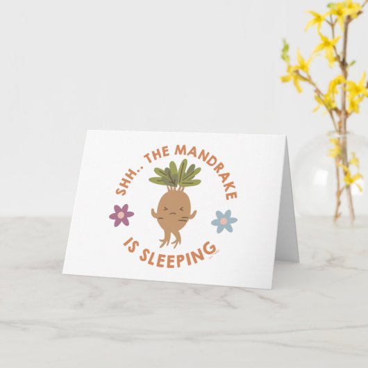 Carte Chut... Le Mandrake Dort (Fleur jaune)