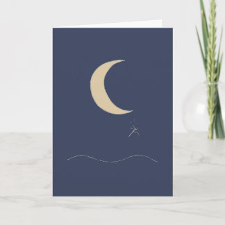 Carte Chute de Lune - Lune drôle
