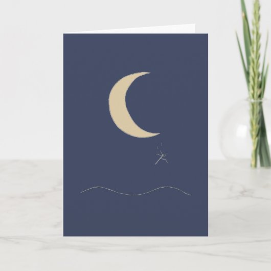 Carte Chute de Lune - Lune drôle (Devant)