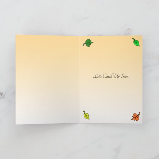 Carte Chute de tes pensées L'automne, on rattrape (Intérieur)