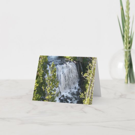 Carte Chute d'eau de Yellowstone (Devant)