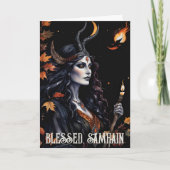 Carte Chute Forêt Béni Samhain Night Pagan sorch (Devant)