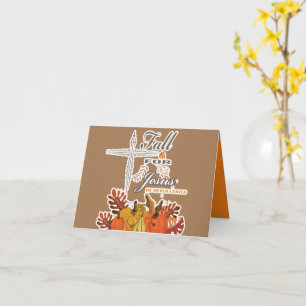 Carte Chute pour Jésus il ne feuille jamais 1  