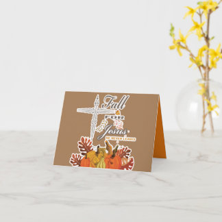 Carte Chute pour Jésus il ne feuille jamais 1