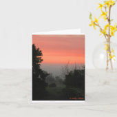 CARTE CHUTES DANS LE CIEL (Fleur jaune)