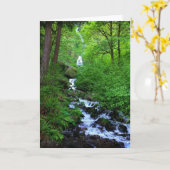 Carte Chutes de Wahkeena, Oregon (Fleur jaune)