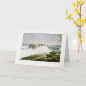 Carte . "Chutes du Niagara" 1868 (Fleur jaune)
