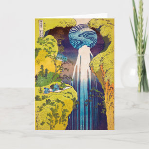 Carte Chutes, Katsushika Hokusai, Ukiyo-e